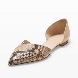 Club Monaco Leele Snakeskin Flats EU 37.5